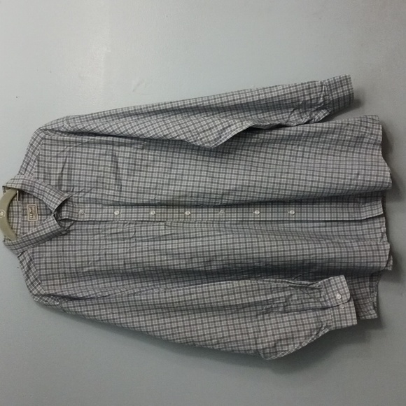 L.L.Bean size XXL-Tall men's plaid blue and white long sleeves shirt. - Picture 3 of 16